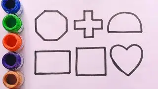 Kids shapes drawing video | Learn to draw 2d shapes step by step | 2d shapes drawing, part- 149