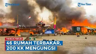 Diduga Akibat Korsleting Listrik, 46 Rumah di Sorowako Lutim Terbakar