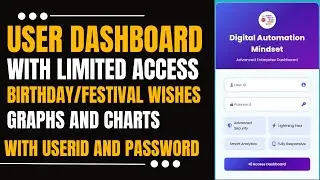 Build a Secure User Dashboard with Role-Based Permissions | Google Sheet | App Script | HTML
