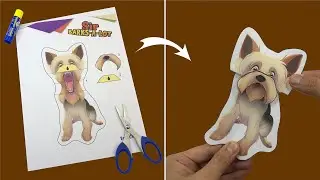 How to Make Sir Barks-a-lot! | Fun Dog Puppet Craft for Kids | Paper Parrot Press Template