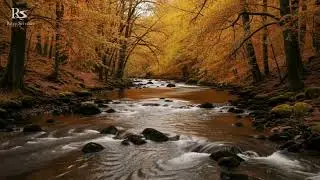 Quiet Wilderness River Flow Ambience for Insomnia Relief | Gentle Natural Water Sounds