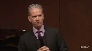 Brian Zeger's Opening Remarks | Juilliard Fabio Luisi Vocal Arts Master Class