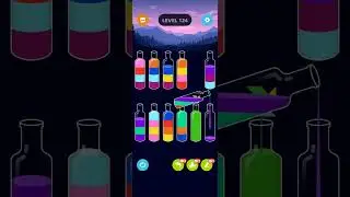 Water Sort Master Level 122- 124 Walkthrough Solution 
