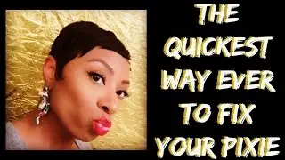 The QUICKEST way EVER to fix your pixie style!