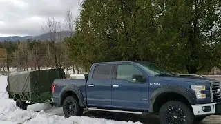 F150 Apocalypse Truck & M101A2 Military Trailer -also Neos IceBoots, M1009 CUCV Blazer Sound Deadner