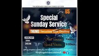 WELCOME TO THE LAST SUNDAY IN THE MONTH OF JANUARY 2026 || SECURING YOUR DESTINY
