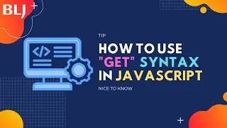 How to use "get" syntax in JavaScript