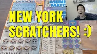 DIAMONDS, CASH WORD DOUBLER, AND MONEY MATCH SCRATCHERS FROM NEW YORK!