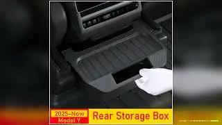 Rear Seat Storage Box for Tesla Model Y Juniper 2025 2026 Organizer Center Console Bins Backseat
