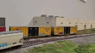 4ft N Scale Industrial Spur   switching ops with a caboose