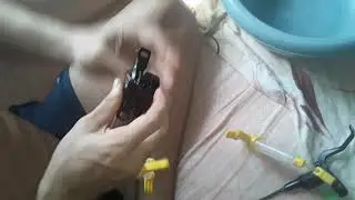 прокачка тормозов Hayes Dyno Sport (brake bleeding)