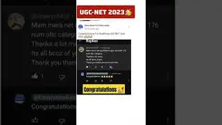 Ugc Net 2023 🎉 Qualified Candidate's NET /JRF #ugcnet #ugcnet2023 #ugcnetresults #ugcnetpaper1