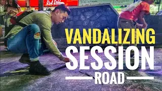 Vandalizing Session Road