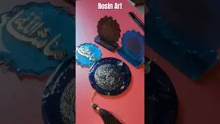 Resin art | Resin table stand #resinart #diy #islamicquotes #ytshorts #resinartdecore