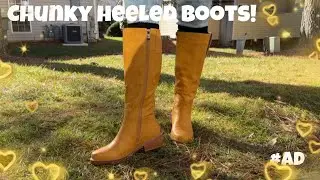 Check out these chunky heeled boots