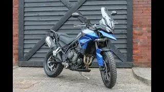 2023 Triumph Tiger 850 Sport in Graphite and Caspian Blue