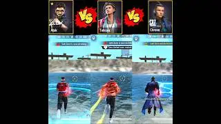 DJ ALOK VS TATSUYA VS CHRONO VERSUS 🤡🆚 || CHARACTER ABILITY TEST || SPEED ABILITY TEST FF #freefire