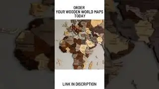 wooden world maps for home decoration | luxury look wall wooden maps #shorts
