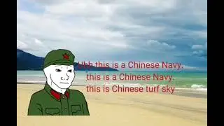 Chinese Navy Meows at American Air Force wojak