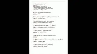 Alabama Civics Test Review 2023 GRADED A ACTUAL TEST  Questions and Answers Solved