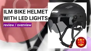 ILM Adult Bike Helmet Review: USB Rechargeable Lights & Safety Features