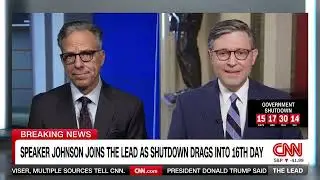 Mike Johnson swipes at CNN's 'socialist town hall' during interview with Jake Tapper