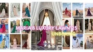 Maria b luxury lawn collection 2025 | Unboxing
