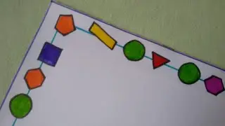 Shapes | Math Project Border Design (8) || Math Project File Cover Page Decoration