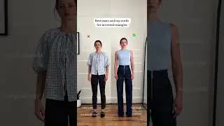 Best jeans + top combo for inverted triangle Body Type 🔺 #bodyshape #bodytype #virtualtryon