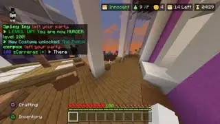 Minecraft Hive Murder Mystery unlocking level 100 (few days old)