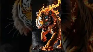 the hybrid of animals and elements #hybrid #fire #tiger #lion #water #mixture #combine