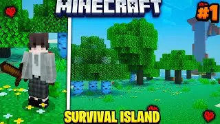 Island Survival in Minecraft PE | The Beginning | MCPE-HINDI🔥| #1