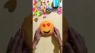 How to make emoji pillow DIY Emoji 😍 Cushion #shorts #shortsfeed #diy #emoji #diyemoji  #craft #art