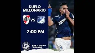 #Pasi&oacute;n #Millonaria en el Gran Parque Central 7:00PM Col 9:00PM Arg #Millos #SML #MFC #CARP #River