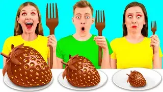 Big, Medium and Small Plate Challenge | Funny Food Recipes by PaRaRa Challenge