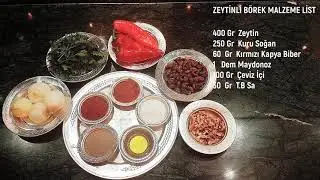 UYGULAMALI TÜRK MUTFAĞI: Zeytinli Börek, Öğr. Gör. Ali KIZILDAĞ