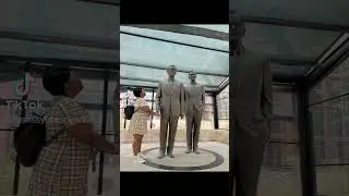 Ladies Capturing a Moment in History #president #bush #history #dallas #texas #2024 #explore #fyp