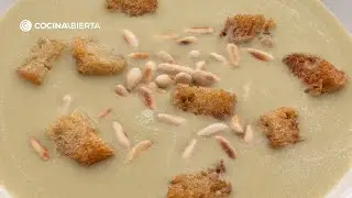 Crema de acelgas con costrones y piñones 🥬 | Receta fácil y reconfortante de Karlos Arguiñano