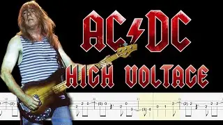 AC/DC - High Voltage (Bass Tabs) By @ChamisBass