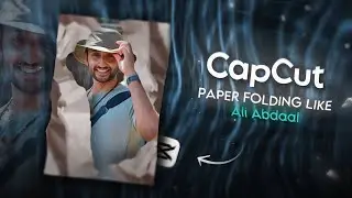 How to make Paper folding effect like Ali Abdaal | capcut tutorial | Glow edits