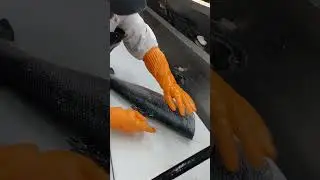Huge organic salmon fillet