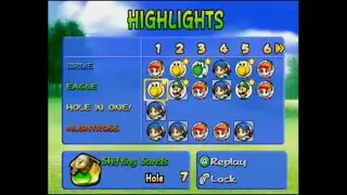 Mario Golf: Toadstool Tour 100% Walkthrough Part 45: Records and Highlights