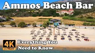 Ammos Beach Bar Skala Kefalonia (Cephalonia) in 4K - Everything :-)