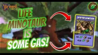 Wizard101: Max Life PvP (150) Life Minotaur is Some GAS!