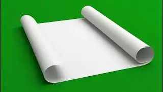 Epic Paper Unfold Green Screen Reveal Animation Cinematic VFX Overlay
