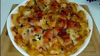 Rulouri din Piept de Pui cu Mozzarella și Bacon/Rețetă Simplă 