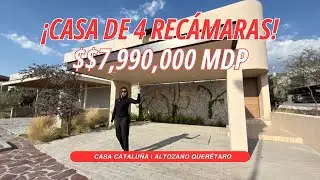 ¡CASA DE 4 RECÁMARAS! 😱 Casa Cataluña en Altozano por $7,990,000