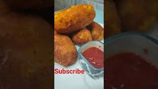 CRISPY POTATO CHEESE BOMBS RECIPE ll 😋 Cheesy Potato Snacks #subscribe #shorts #trending