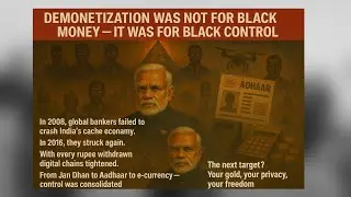 Demonetization: Not Against Black Money, But Black Control!.Modi devotees won&rsquo;t be able to watch.