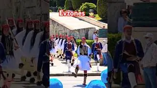 Evzones 💂&zwj;♂️ elite Greek Presidential Guard Sunday Parade #athens #travel #history #soldier #shorts